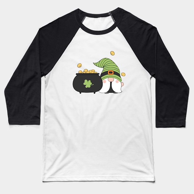 Happy St Patricks Day Baseball T-Shirt by kevenwal